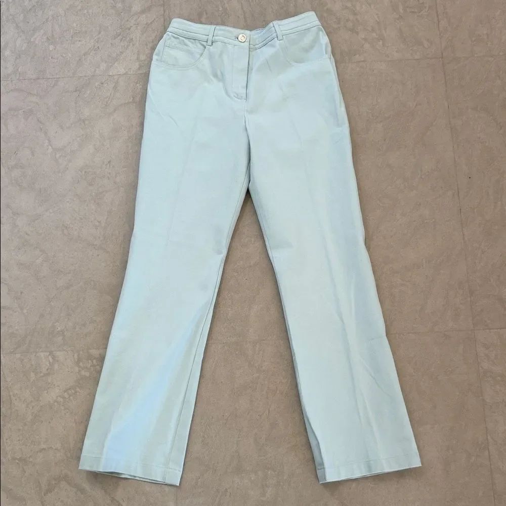 Light Blue green Women's stretch Pants 4
